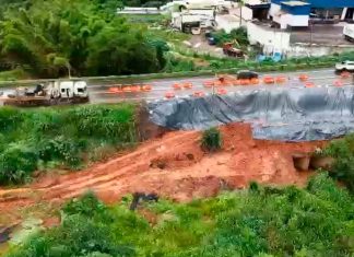 Erosão na BR-452 Leva à Interdição Parcial em Araxá até Sábado Erosão na BR-452 Leva à Interdição Parcial em Araxá até Sábado