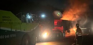 Incêndio em Caminhão Causa Interdição Parcial da BR-050 em Araguari Incêndio em Caminhão Causa Interdição Parcial da BR-050 em Araguari