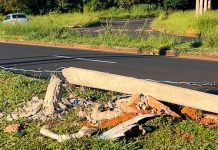 Acidente com Poste Causa Falta de Iluminação na Avenida Nicomedes Acidente com Poste Causa Falta de Iluminação na Avenida Nicomedes