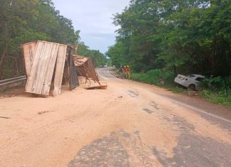 Caminhão Desgovernado Causa Acidente na BR-251 em Unaí Caminhão Desgovernado Causa Acidente na BR-251 em Unaí