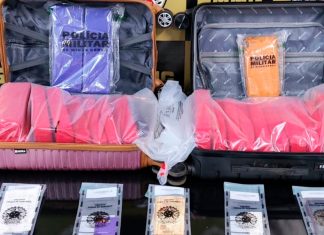 Passageira é Detida com 25 Kg de Drogas em Bagagem de Ônibus Passageira é Detida com 25 Kg de Drogas em Bagagem de Ônibus
