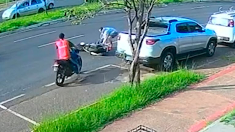 Ladrão Desastrado Tenta Roubar Moto, Cai Duas Vezes e Abandona Veículo na Rondon Pacheco