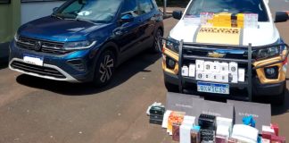 Polícia Militar Rodoviária Confisca Celulares e Eletrônicos na MG-427, em Uberaba Apreensão de eletrônicos pela PM Rodoviária em Uberaba