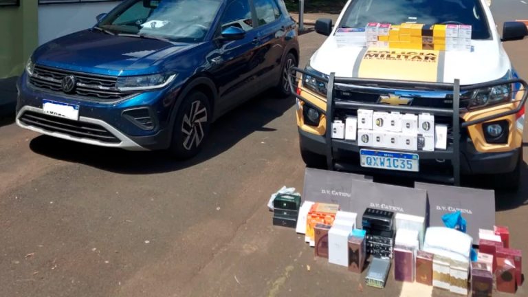Apreensão de eletrônicos pela PM Rodoviária em Uberaba