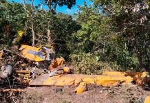 Avião Agrícola Cai em Paracatu: Piloto Resgatado com Vida Avião agrícola Ipanema 201 que caiu em Paracatu, MG