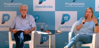 Odelmo Leão anuncia pré-candidatura à ALMG, enquanto Ana Paula busca reeleição Odelmo Leão e Ana Paula Leão durante coletiva de imprensa