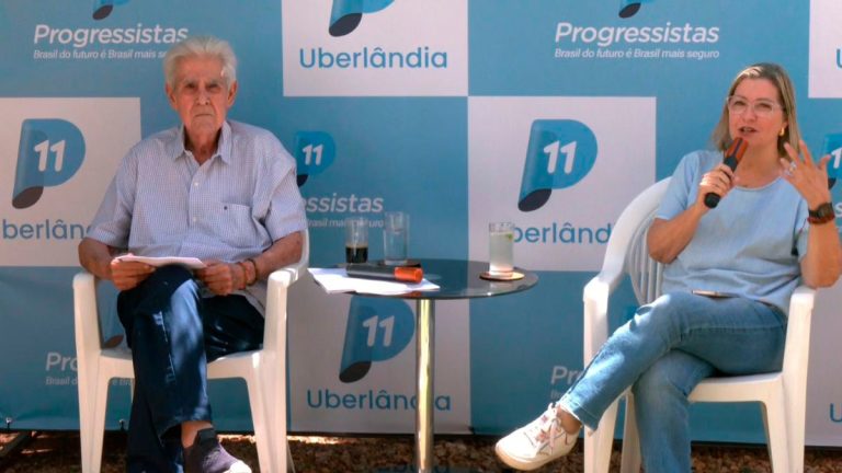 Odelmo Leão e Ana Paula Leão durante coletiva de imprensa