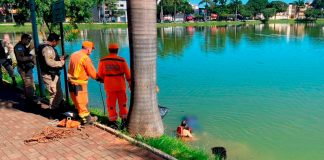 Corpo é encontrado na Lagoa Grande em Patos de Minas nesta segunda (23) Movimentação policial e do Corpo de Bombeiros às margens da Lagoa Grande em Patos de Minas.