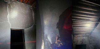 Celular sofre superaquecimento e provoca incêndio em residência Interior de uma sala de estar destruída pelo fogo com paredes chamuscadas e móveis queimados.