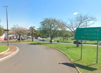 Obra de R$ 50 milhões no Trevo Oswaldo Oliveira avança após reunião em Brasília Vista aérea ou mapa técnico do Trevo Oswaldo Oliveira, o Trevo do Espigão, na BR-365 em Uberlândia
