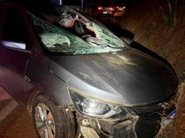 Acidente em Araxá: Cano de ração se desprende de caminhão e provoca morte na rodovia Local do acidente na MGC-146 em Araxá, mostrando danos causados por peça que se soltou de caminhão.