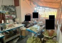 Fiscalização resgata 16 bolivianos em oficinas de costura de marcas famosas em MG Agentes da fiscalização do trabalho em inspeção a oficina de costura com condições precárias