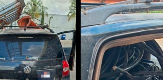 Casal é preso com 300 kg de cabos de cobre furtados em Coromandel Fios e cabos de cobre de telefonia apreendidos pela Polícia Militar de Minas Gerais dentro de porta-malas.