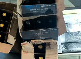 PM apreende canetas emagrecedoras, vinhos e eletrônicos do Paraguai na MGC-497 Produtos apreendidos pela Polícia Militar Rodoviária na MGC-497, incluindo vinhos, caixas de celulares e canetas emagrecedoras.