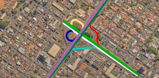 Atenção motoristas: Viaduto Régis Bittencourt em Uberlândia terá interdições a partir de segunda Vista do Viaduto Régis Bittencourt em Uberlândia com fluxo de veículos e sinalização de obras.
