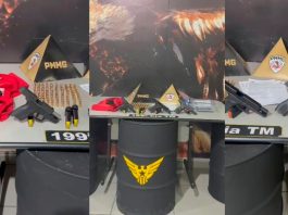 PM desarticula plano de homicídio de facção de Araguari em Uberlândia Armas, munições e documentos falsos apreendidos pela Polícia Militar em Uberlândia.