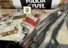 Idoso é preso em Rio Paranaíba após ameaçar esposa e filha grávida com arsenal de armas Armas de fogo e munições apreendidas pela polícia durante operação em Rio Paranaíba.
