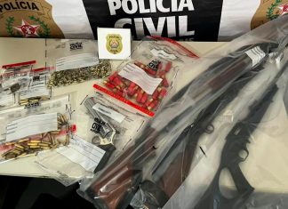 Idoso é preso em Rio Paranaíba após ameaçar esposa e filha grávida com arsenal de armas Armas de fogo e munições apreendidas pela polícia durante operação em Rio Paranaíba.