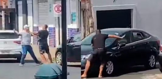 Briga de rua termina com homem atropelado no bairro Shopping Park Viatura policial em rua do bairro Shopping Park em Uberlândia onde ocorreu um atropelamento.