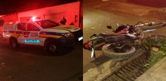 Morre entregador ferido em grave acidente com viatura da Polícia Militar em Uberlândia Viatura da Polícia Militar e rua no bairro Jardim Canaã em Uberlândia onde ocorreu o acidente grave.
